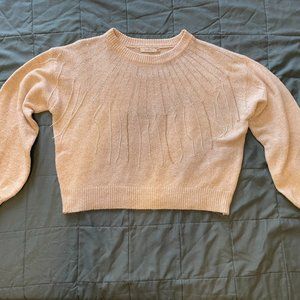Lulus sparkly cream sweater